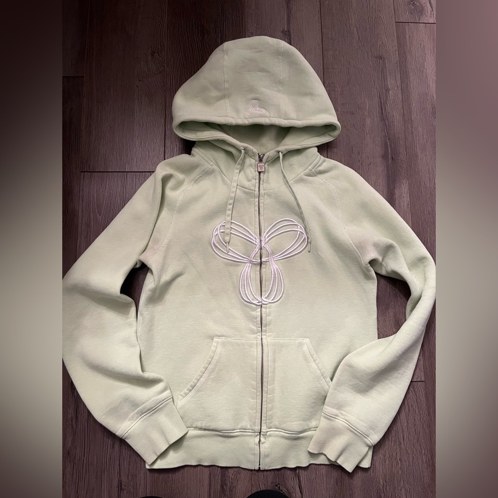 Soft Lime Hoodie with Embroidered TNA design